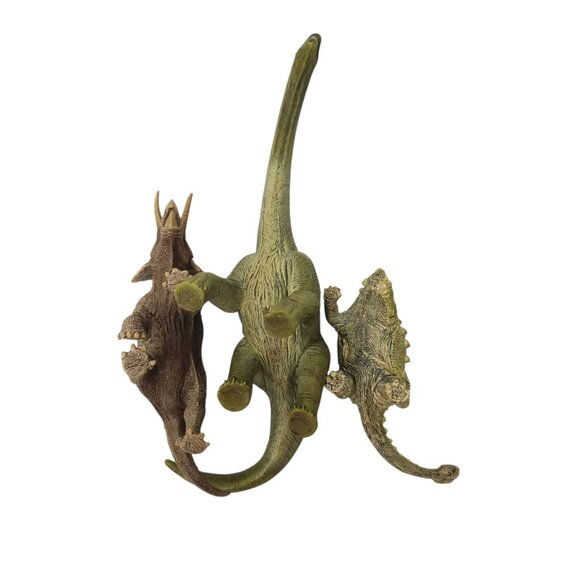 Schleich Dinosaurs Brachiosaurus Triceratops Ankylosaurus Realistic Figures Toys - Picture 7 of 15